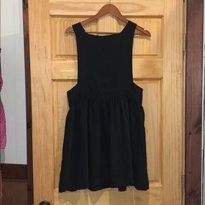 Classic black dress with a little topshop edge